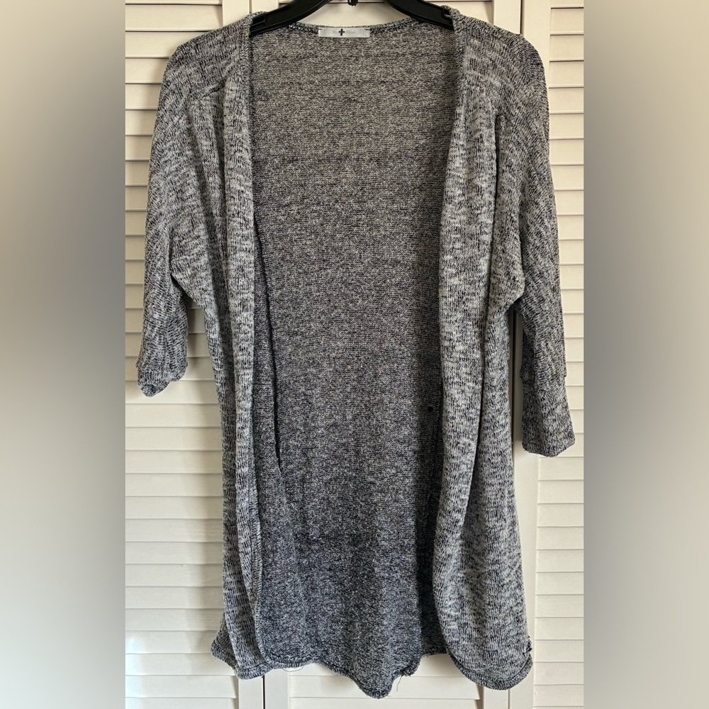 Blu Planet Heather Gray Cardigan